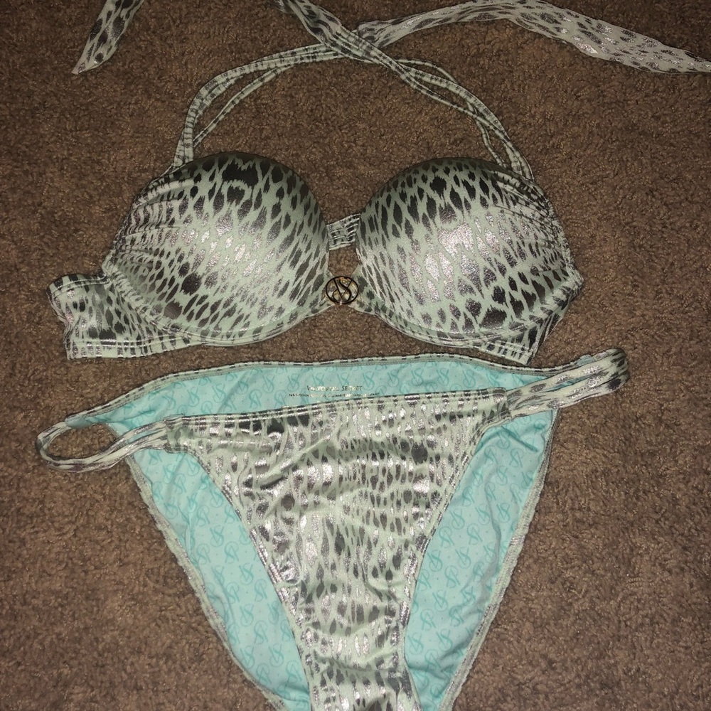 Mint & silver bombshell Victoria’s Secret Bikini